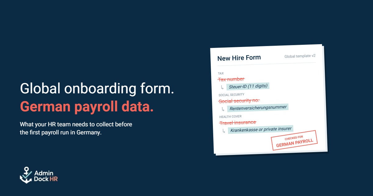 Onboarding employees in Germany: what your HR team needs to collect for payroll